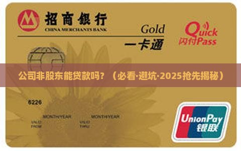 公司非股东能不能贷款