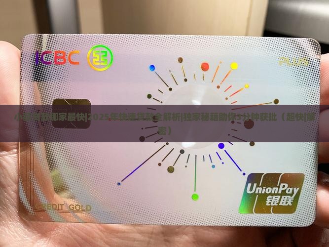 小额贷款哪家最快