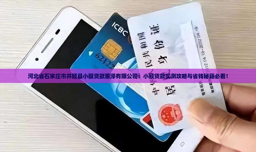 井弯子个人小额贷款