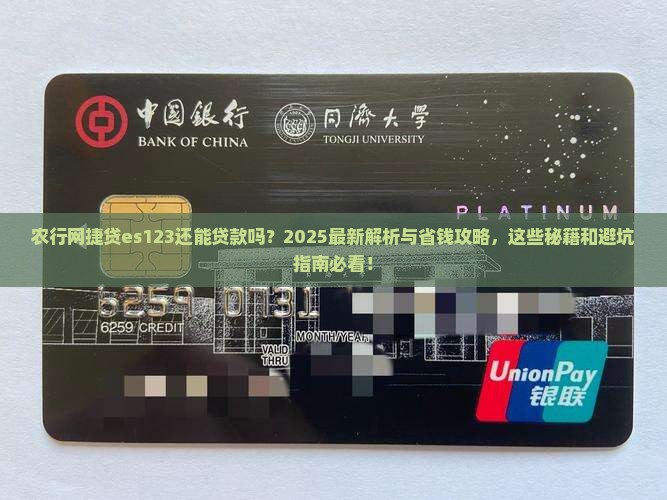 农行网捷贷es123还能贷款吗