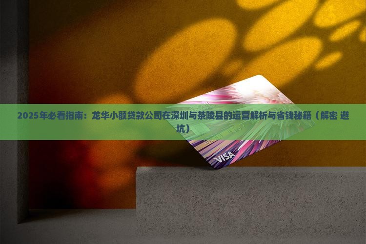 2020年龙华小额贷款
