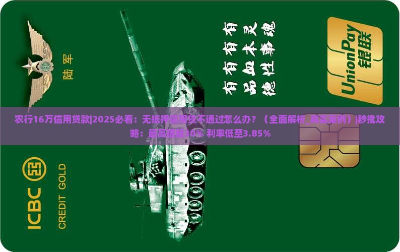 农行16万信用贷款
