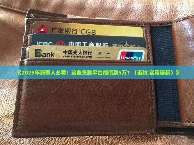 新疆哪些平台可贷款5万 新疆哪些平台可贷款5万
