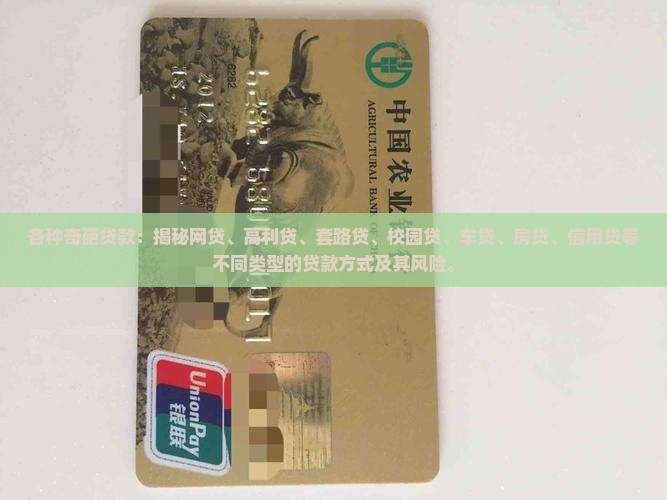 各种奇葩贷款