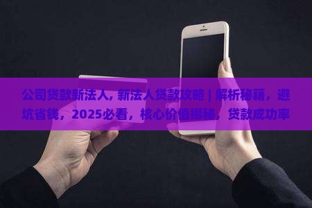 公司贷款新法人