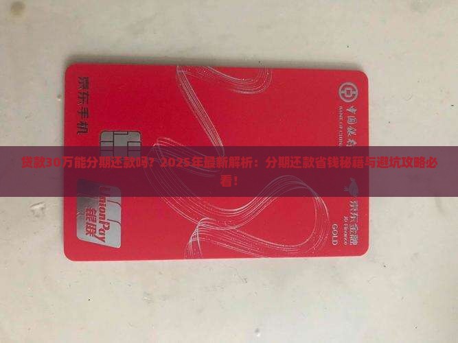 贷款30万能分期还款吗