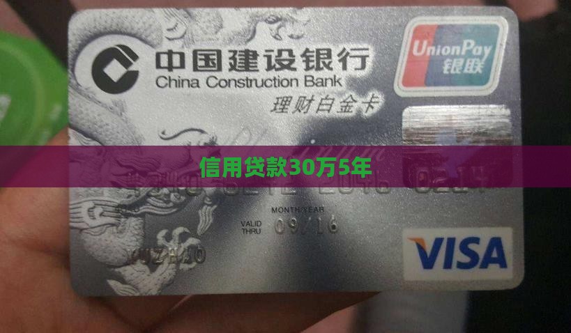 信用贷款30万5年