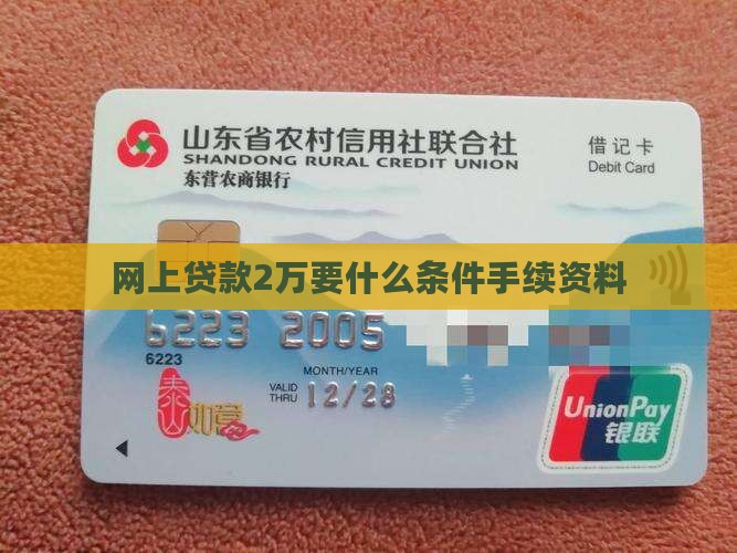网上贷款2万要什么
