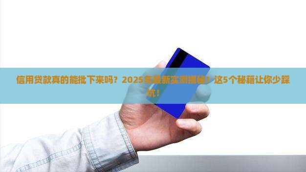 信用贷款一般能不能批下来