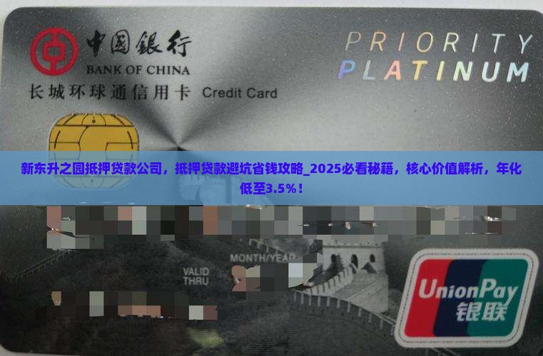 新东升之园抵押贷款公司