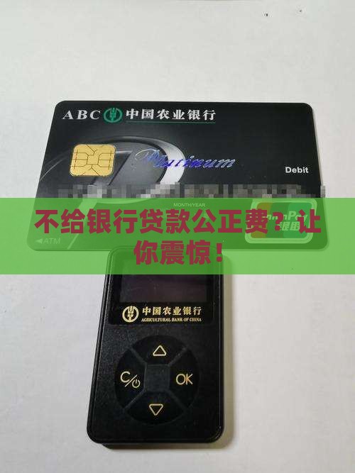不给银行贷款公正费