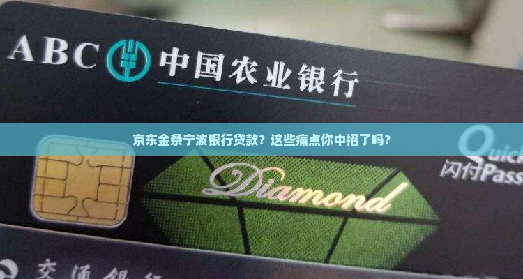 京东金条宁波银行贷款