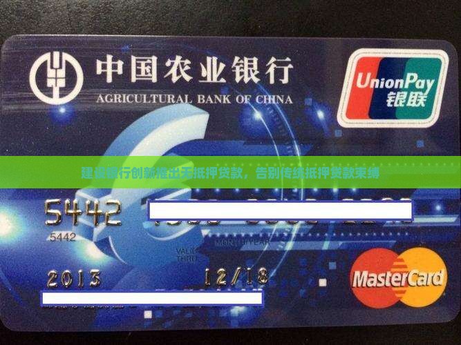 建设银行创新推出无抵押贷款，告别传统抵押贷款束缚