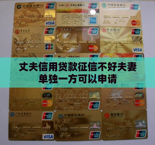 丈夫信用贷款征信不好夫妻单独一方可以申请