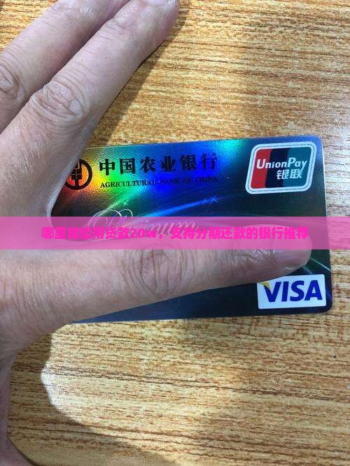 哪里能信用贷款20w，支持分期还款的银行推荐