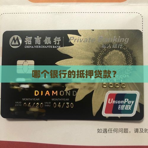 哪个银行的抵押贷款？