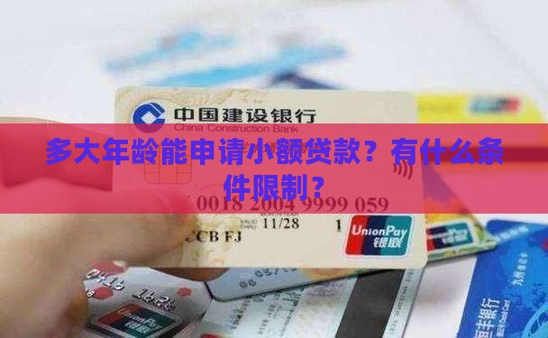 多大年龄能申请小额贷款？有什么条件限制？