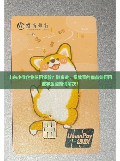 山东小微企业信用贷款？融资难、贷款贵的痛点如何用数字金融新词解决？