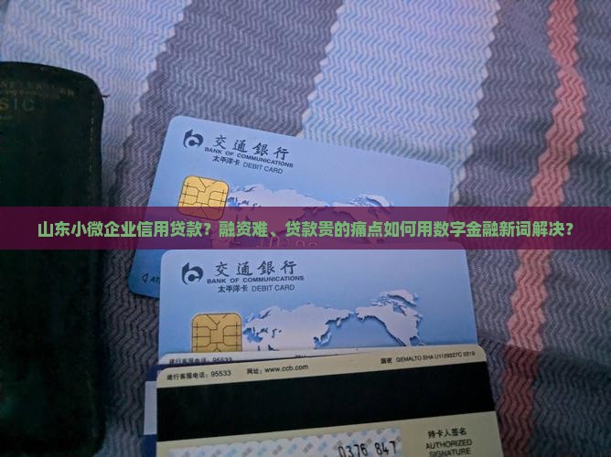 山东小微企业信用贷款？融资难、贷款贵的痛点如何用数字金融新词解决？
