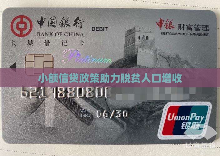 小额信贷政策助力脱贫人口增收