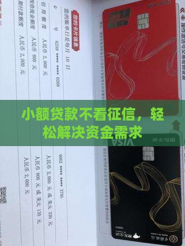小额贷款不看征信，轻松解决资金需求