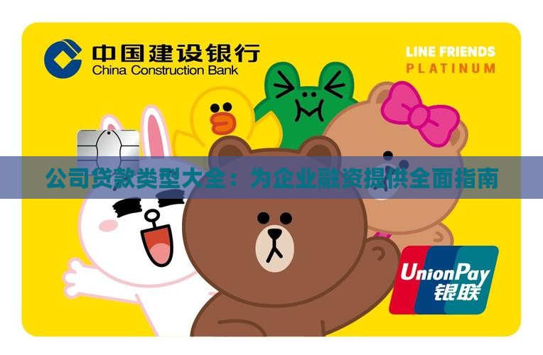 公司贷款类型大全：为企业融资提供全面指南