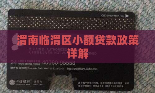 渭南临渭区小额贷款政策详解