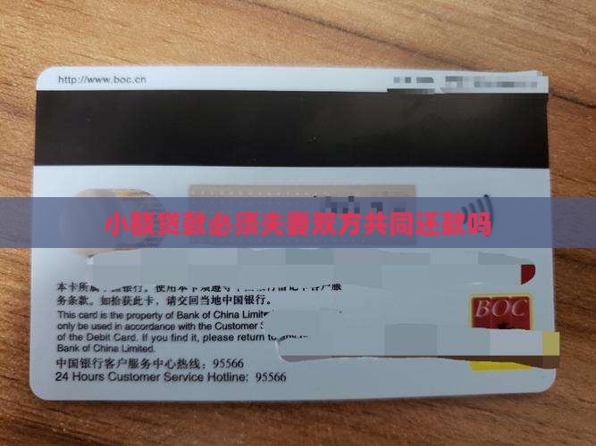 小额贷款必须夫妻双方共同还款吗