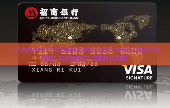 一天之内在好几个借贷平台贷款怎么回事？为何出现多头借贷现象？怎么造成的？这是什么原因？