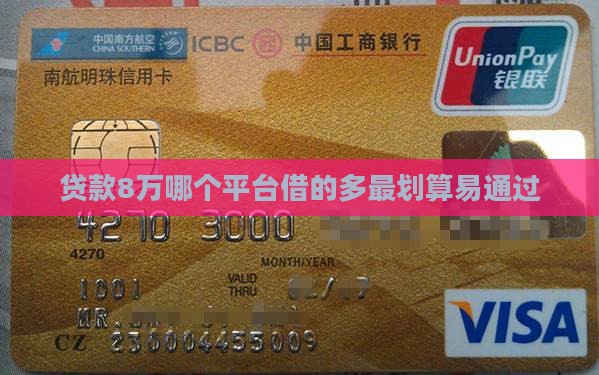 贷款8万哪个平台借的多最划算易通过