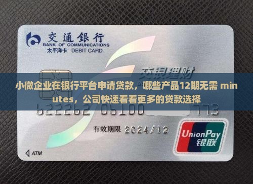 小微企业在银行平台申请贷款，哪些产品12期无需 minutes，公司快速看看更多的贷款选择
