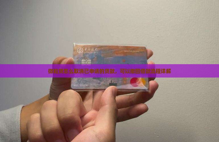 微粒贷怎么取消已申请的贷款，可以撤回借款流程详解