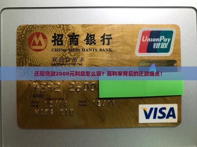 还呗贷款2000元利息怎么算？高利率背后的还款痛点！