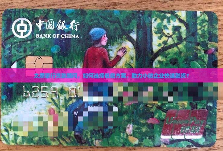 太原银行贷款顾问，如何选择低息方案，助力小微企业快速融资？