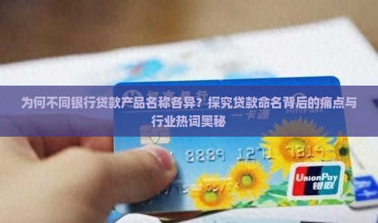 为何不同银行贷款产品名称各异？探究贷款命名背后的痛点与行业热词奥秘