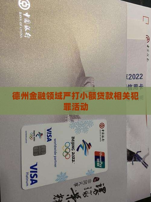 德州金融领域严打小额贷款相关犯罪活动