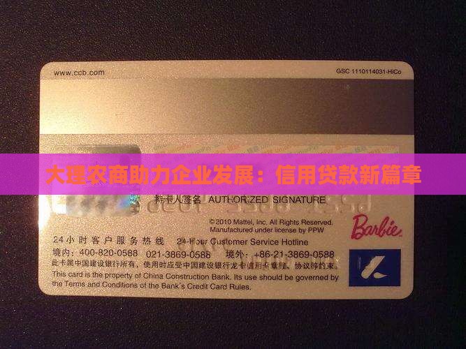 大理农商助力企业发展：信用贷款新篇章