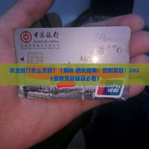 农业银行怎么贷款