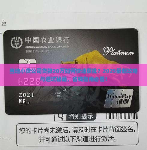 当地小贷公司贷款20万