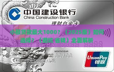 小额贷款最大1000