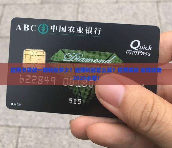 信用卡贷款一期利息多少