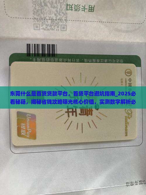 东莞什么是首贷贷款平台