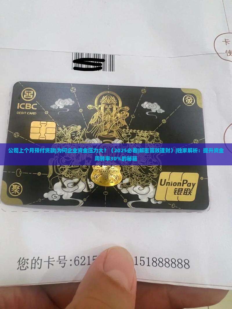公司上个月预付贷款