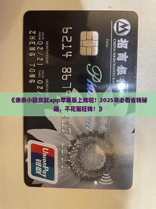 亲亲小额贷款app苹果