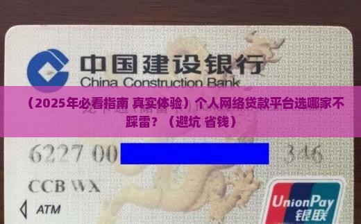 个人网络贷款平台哪家好