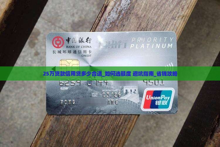 25万贷款信用贷多少合适