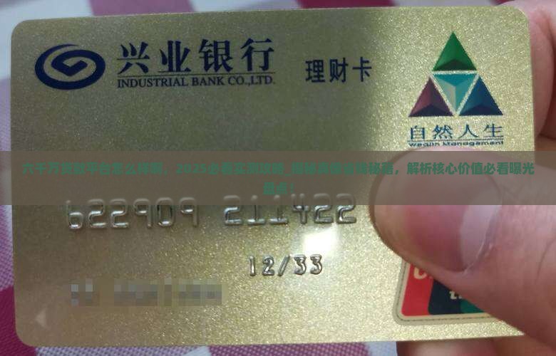 六千万贷款平台怎么样啊