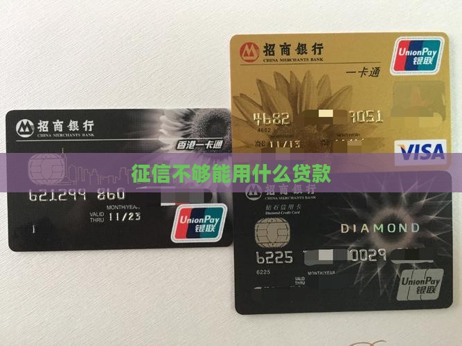 征信不够能用什么贷款