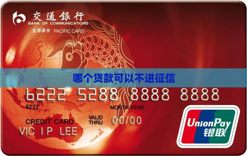 哪个贷款可以不进征信