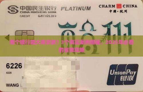 哪个银行能大病贷款呢
